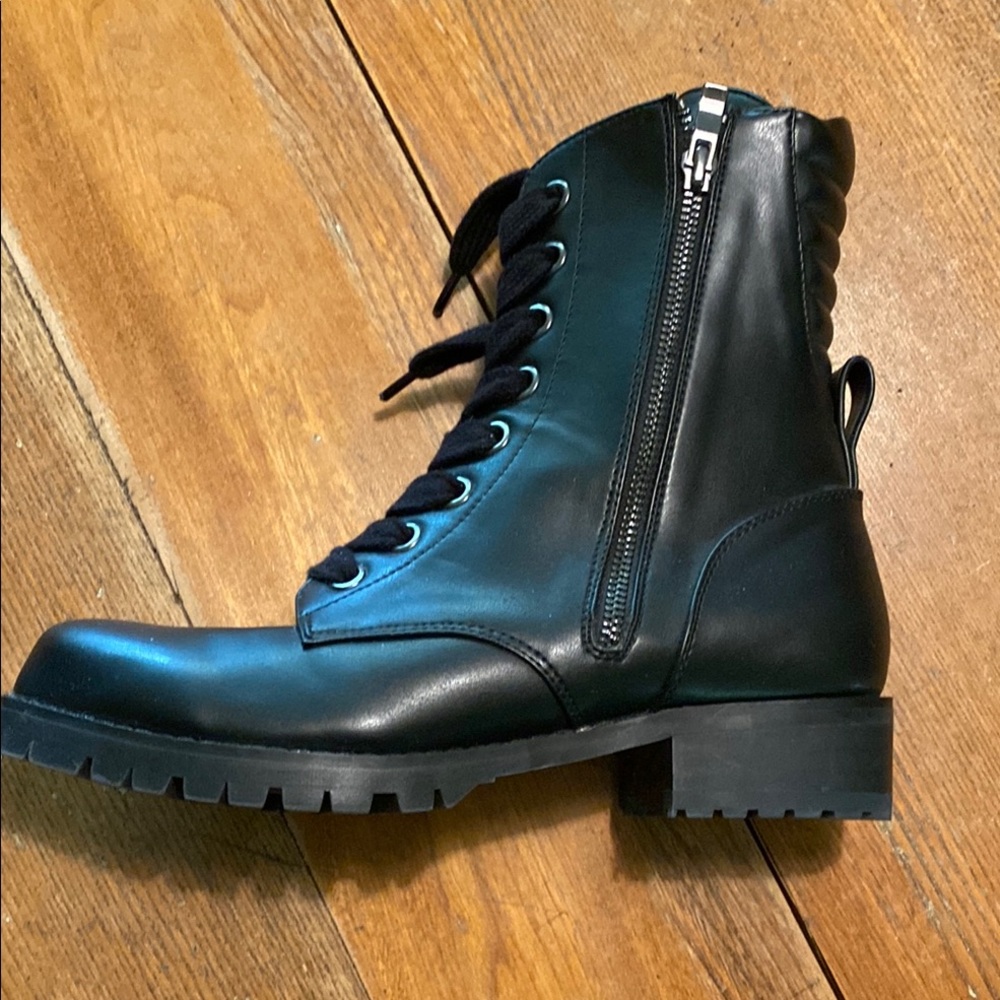 Black Leather Women's Boots